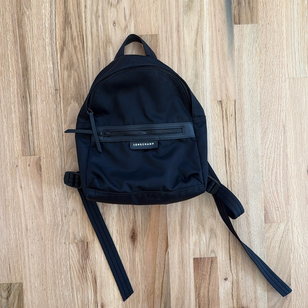 Longchamp Le Pliage Neo Black Backpack, Small
